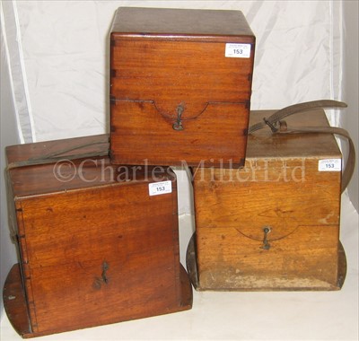 Lot 153 - FIVE ASSORTED CHRONOMETER BOXES<br/>comprising two...
