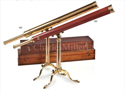 Lot 182 - A GOOD MID 19TH-CENTURY 2IN. LIBRARY TELESCOPE...