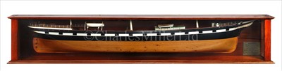 Lot 256 - A HALF-BLOCK BUILDER'S MODEL FOR THE IRON SHIP...