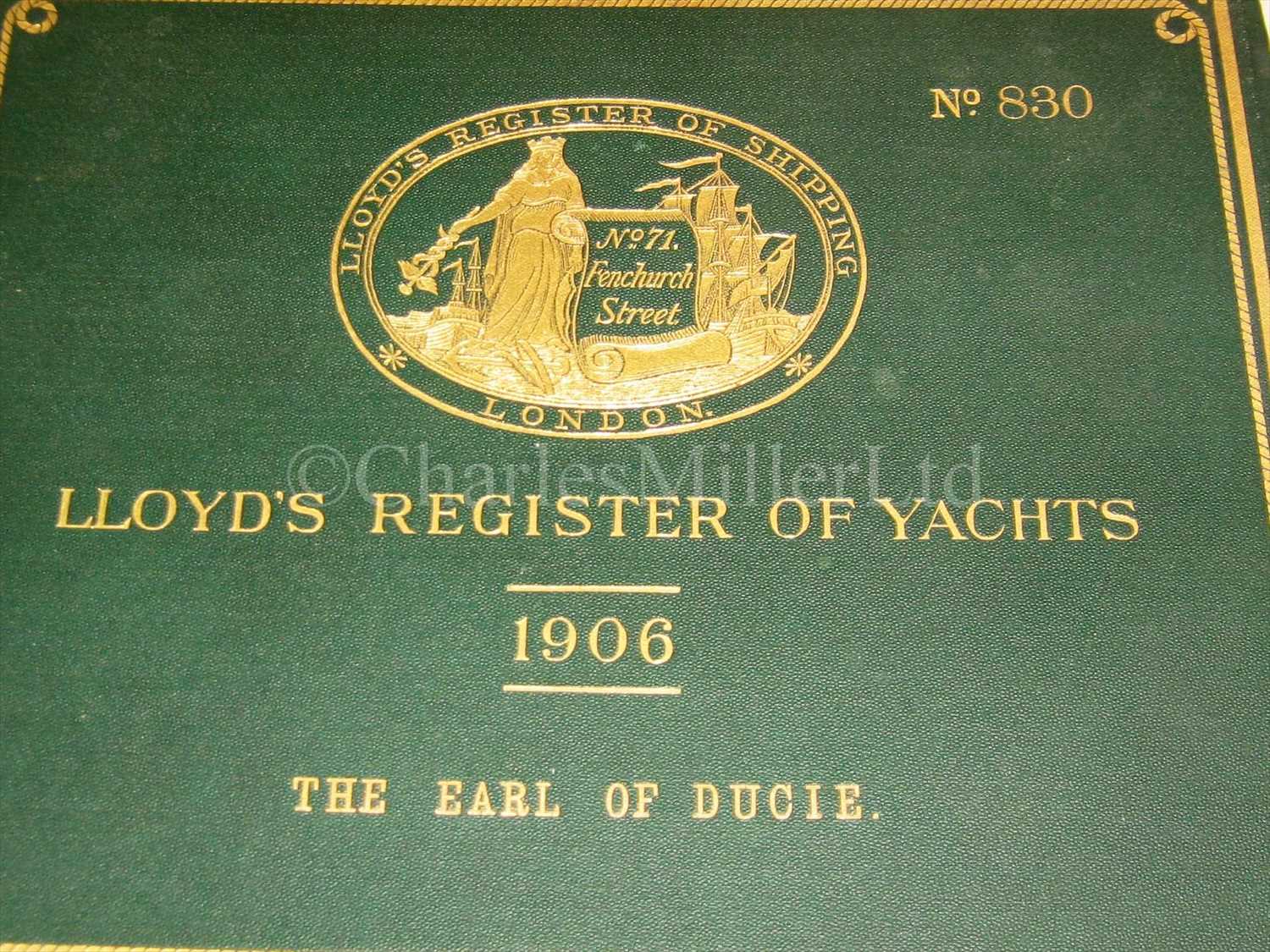 Lot 156 LLOYD'S REGISTER OF YACHTS two volumes,