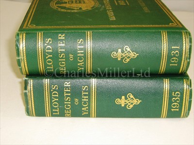 Lot 157 - LLOYD'S REGISTER OF YACHTS<br/>two volumes, 1931...