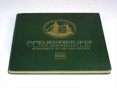 Lot 158 - LLOYD'S REGISTER OF YACHTS<br/>one volume, 1946,...