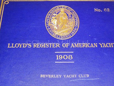 Lot 160 - LLOYD'S REGISTER OF AMERICAN YACHTS<br/>one...