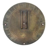 Lot 203 - A RARE EARLY 18TH CENTURY BRASS DECLINATORY DIAL