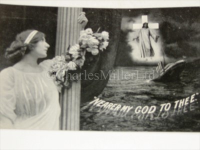 Lot 184 - R.M.S. TITANIC: COMMEMORATIVE POSTCARDS<br/>six...