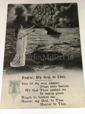 Lot 184 - R.M.S. TITANIC: COMMEMORATIVE POSTCARDS<br/>six...