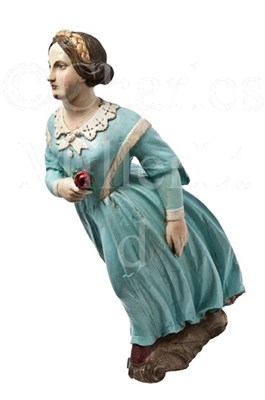 Lot 195 - A FINE FULL-LENGTH FEMALE FIGUREHEAD, CIRCA...