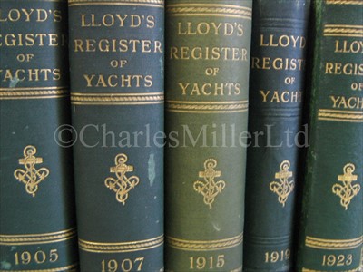 Lot 68 - LLOYDS REGISTER OF YACHTS<br/>25 volumes for years...