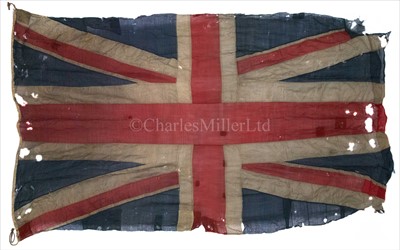 Lot 80 - AN EARLY 19TH-CENTURY NAVAL UNION FLAG,...