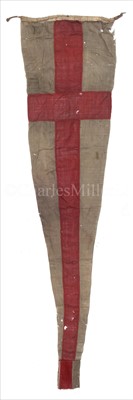 Lot 80 - AN EARLY 19TH-CENTURY NAVAL UNION FLAG,...