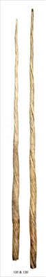 Lot 135 - A LARGE 19TH-CENTURY NARWHAL'S TUSK<br/>of typical...