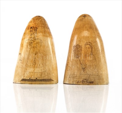 Lot 138 - A PAIR OF LARGE 19TH-CENTURY SAILOR'S...