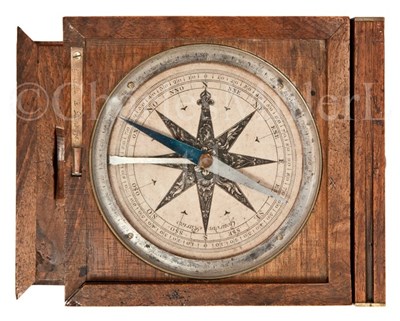 Lot 224 - A PLANE TABLE COMPASS BY PIERRE GOURDIN,...