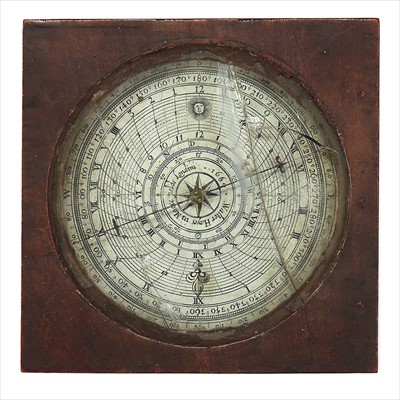 Lot 221 - A RARE 17TH-CENTURY PLANE TABLE COMPASS BY...