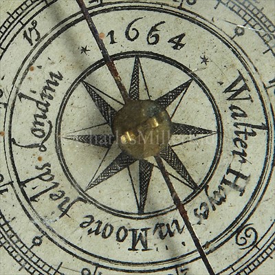 Lot 221 - A RARE 17TH-CENTURY PLANE TABLE COMPASS BY...