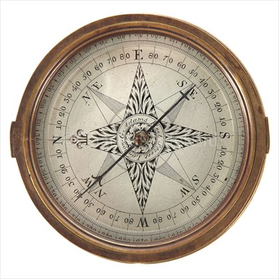 Lot 222 - AN 18TH-CENTURY SURVEYOR'S COMPASS BY G....