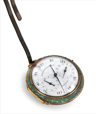 Lot 232 - A RARE 18TH-CENTURY WATCH-FORM PEDOMETER BY...