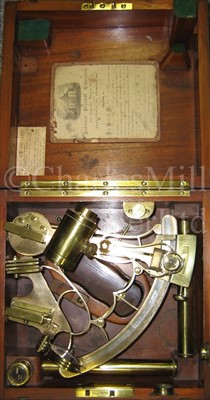 Lot 246 - A 19TH-CENTURY 6½IN. RADIUS VERNIER SEXTANT BY...