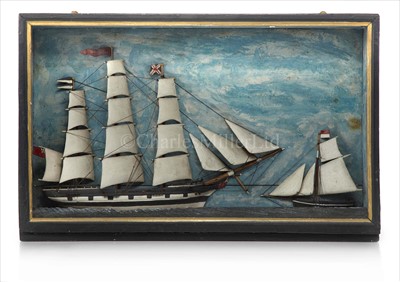 Lot 278 - A 19TH-CENTURY SAILOR'S PICTURE...