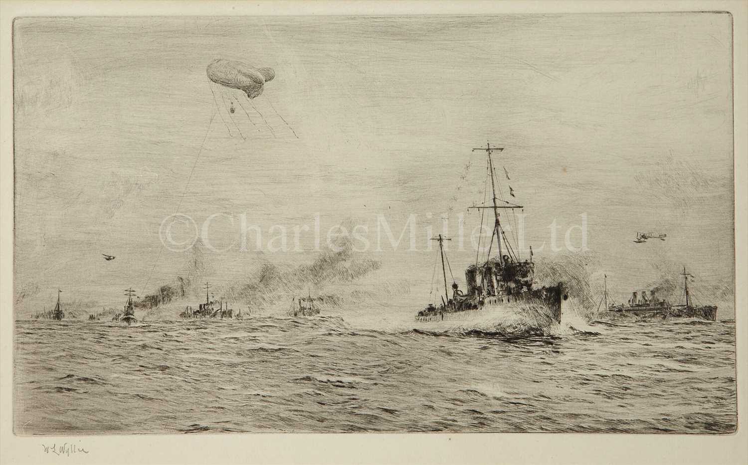 Lot 22 - W.L. WYLLIE (1851-1931)<br/>Royal Naval manoeuvres...