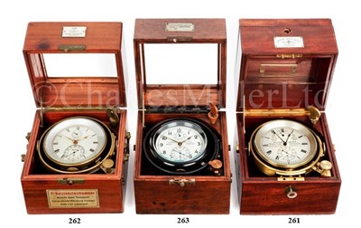 Lot 261 - A TWO-DAY MARINE CHRONOMETER BY KULLBERG,...