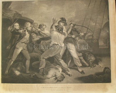 Lot 38 - 'BATTLE OF THE NILE. AUG: 1. 1798'<br/>published...