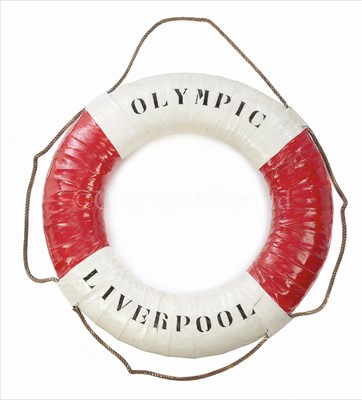 Lot 101 - A RARE LIFE-BUOY FROM R.M.S....