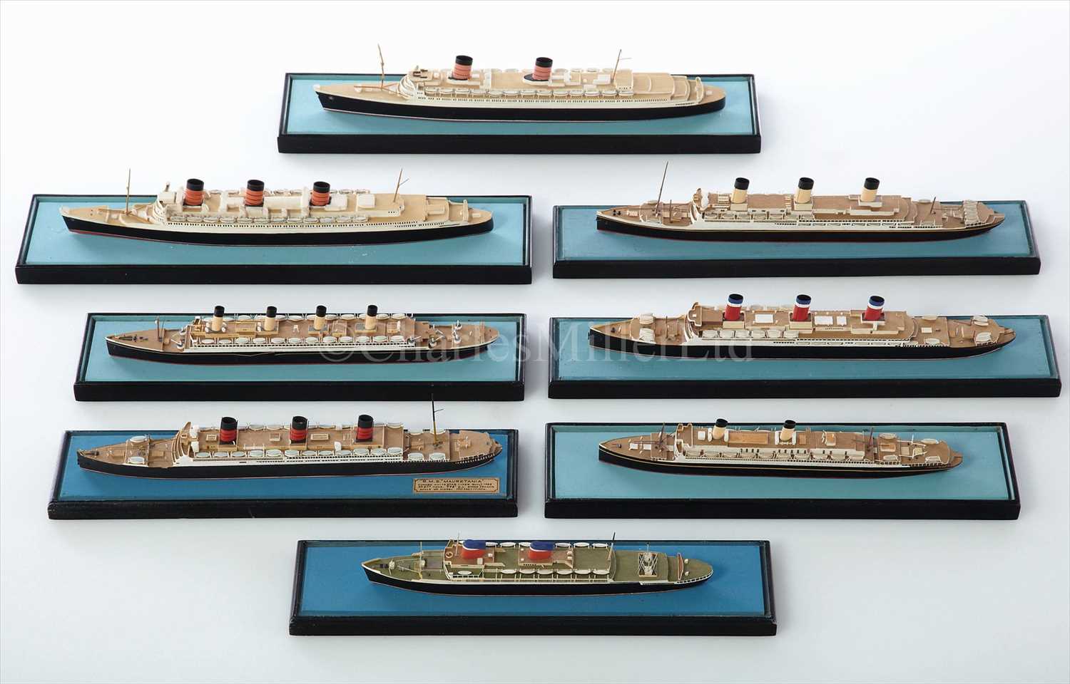 Lot 106 - A COLLECTION OF 1:1250 SCALE WATERLINE MODELS...