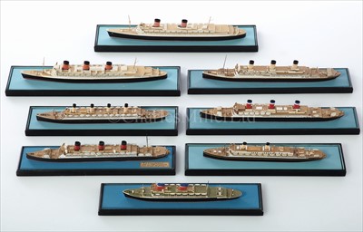 Lot 106 - A COLLECTION OF 1:1250 SCALE WATERLINE MODELS...