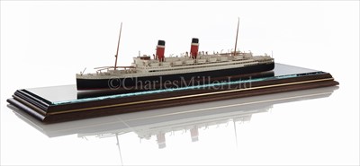 Lot 116 - A RARE 50':1" SCALE WATERLINE MODEL OF THE...