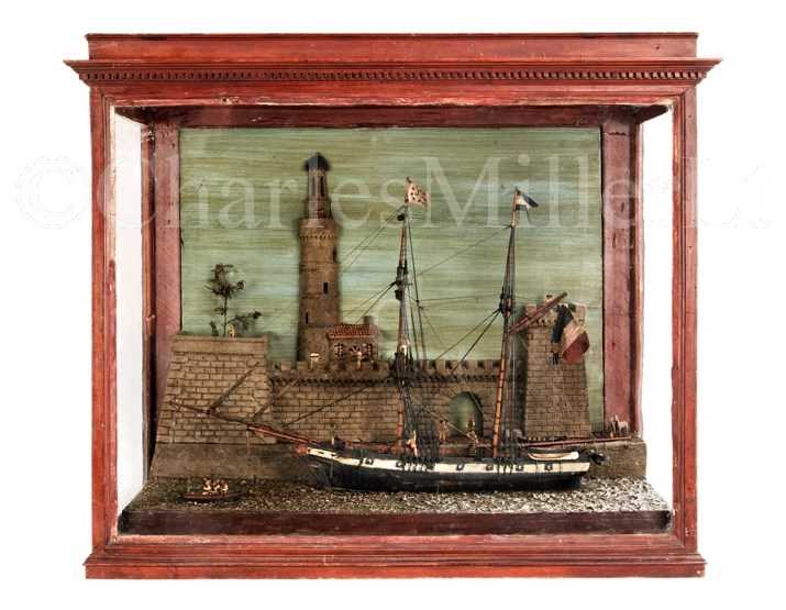 Lot 267 - AN ATTRACTIVE 19TH-CENTURY FRENCH DIORAMA...