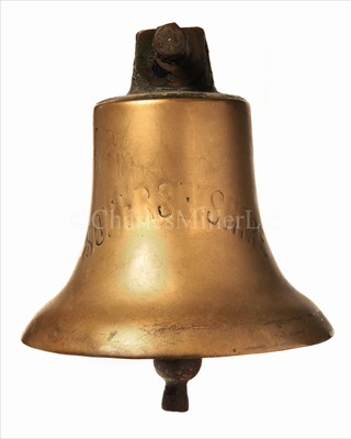 Lot 153 - THE BRIDGE BELL FROM THE HOSPITAL SHIP S.S....