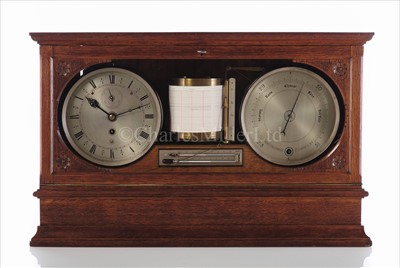 Lot 160 - A FINE 19TH-CENTURY EIGHT-DAY WEATHER STATION...