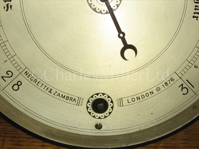 Lot 160 - A FINE 19TH-CENTURY EIGHT-DAY WEATHER STATION...