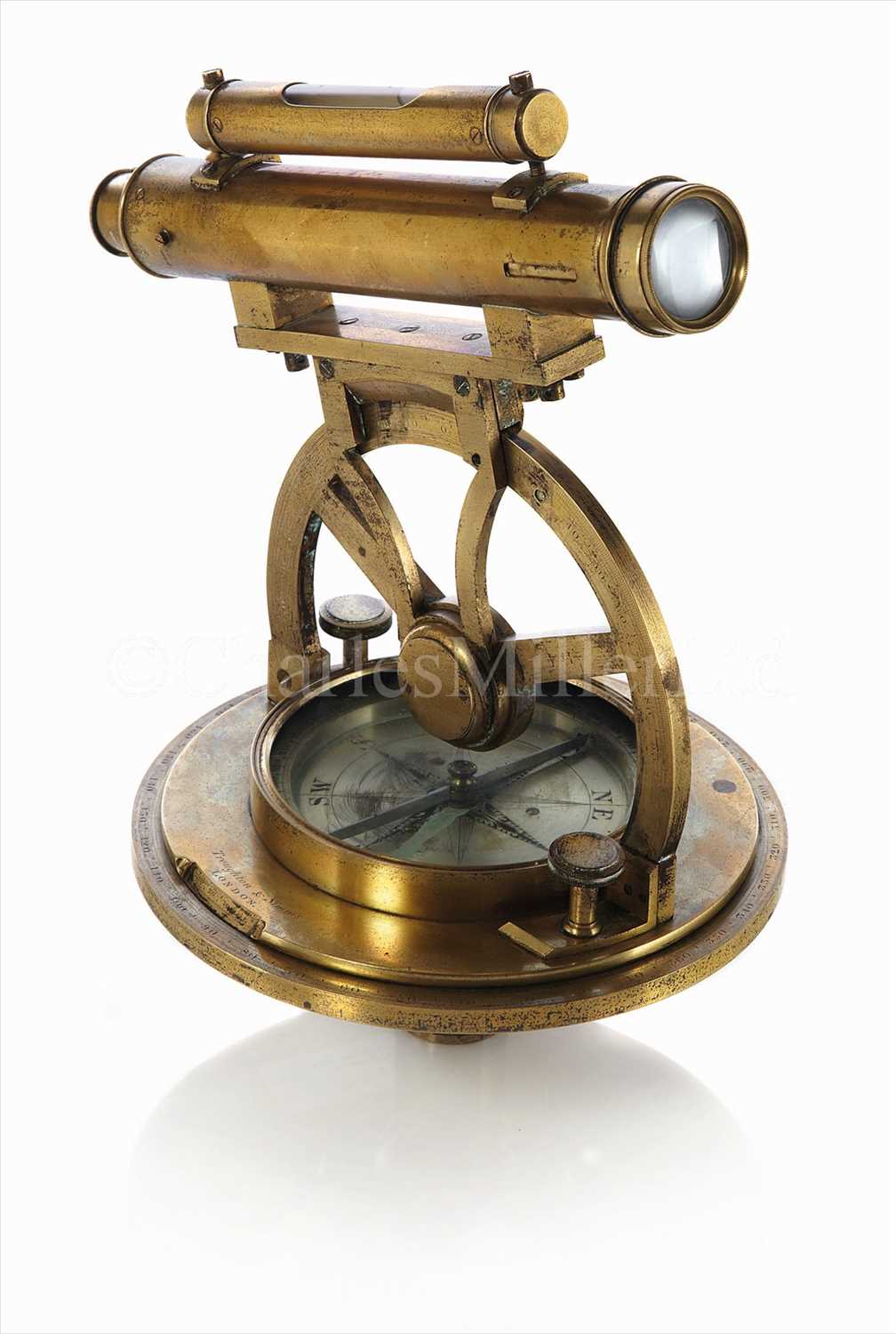 Lot 185 - AN EARLY 19TH-CENTURY MINING THEODOLITE BY...