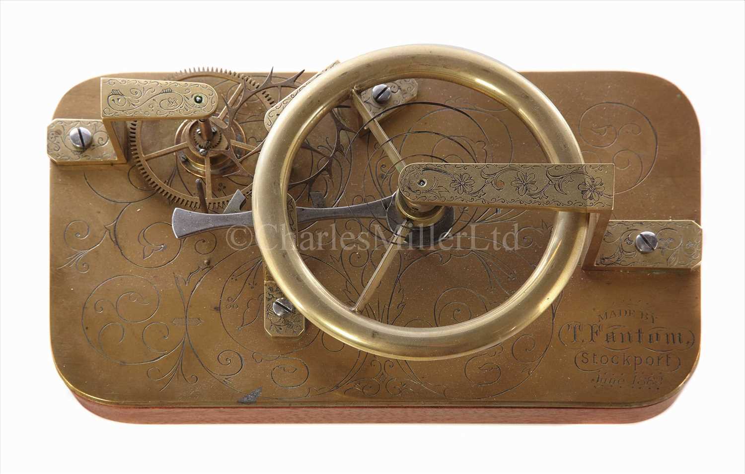 Lot 200 - AN APPRENTICE MODEL OF A CLOCK ANCHOR...