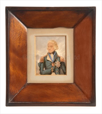 Lot 42 - A 19TH-CENTURY BAXTER PRINT OF NELSON<br/><br/>after...