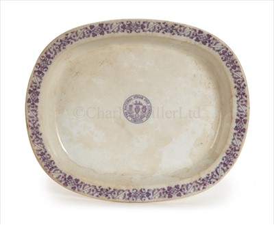 Lot 115 - A RARE MEAT PLATTER FOR THE NATIONAL STEAMSHIP...
