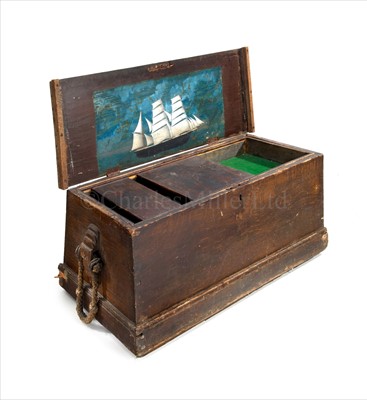 Lot 154 - A 19TH-CENTURY SAILOR'S CHEST<br/>constructed in...