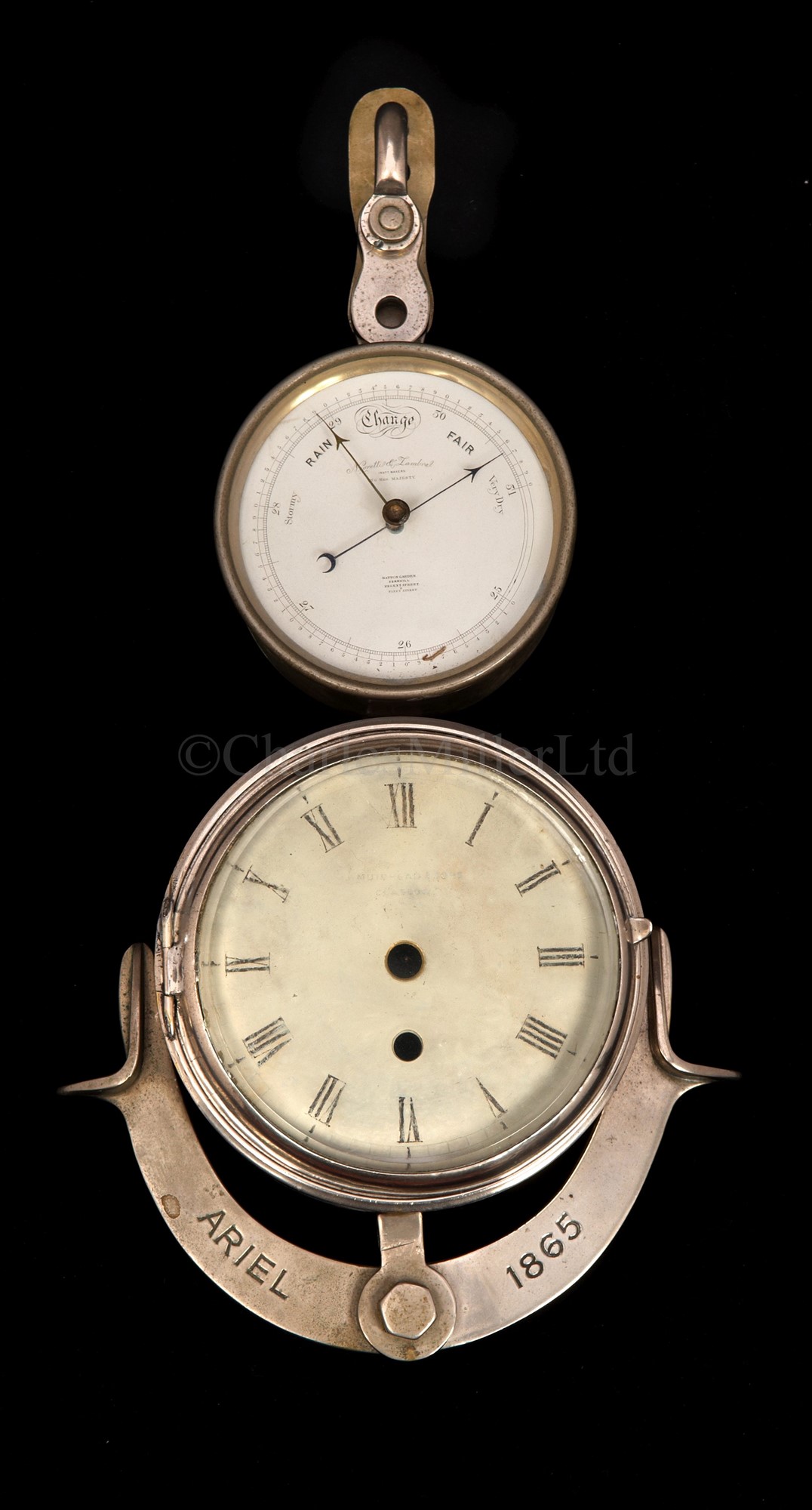 Lot 166 AN HISTORICALLY INTERESTING CLOCK HOUSING