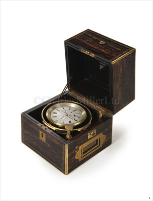 Lot 205 - A TWO-DAY MARINE CHRONOMETER BY PARKINSON &...