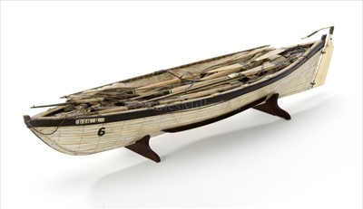 Lot 246 - A BONE AND WOOD MODEL OF THE NEW BEDFORD...