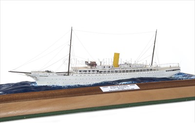 Lot 251 - A 32':1" SCALE WATERLINE MODEL OF THE...