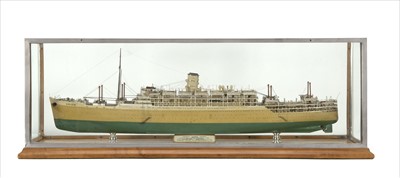 Lot 272 - A BOARDROOM-TYPE MODEL OF THE R.M.S. ORION,...