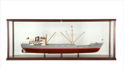 Lot 275 - A BUILDER'S MODEL OF THE CARGO SHIP M.V....