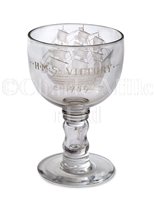 Lot 36 - A 1905 ETCHED GLASS COMMEMORATIVE RUMMER<br/>the...