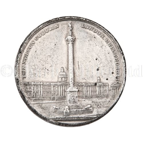 Lot 41 - A WHITE METAL MEDALLION COMMEMORATING THE...